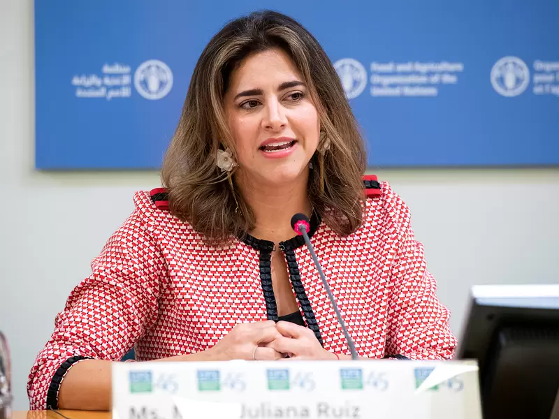 María Juliana Ruiz, primera dama de la Nación, en Roma (Italia)