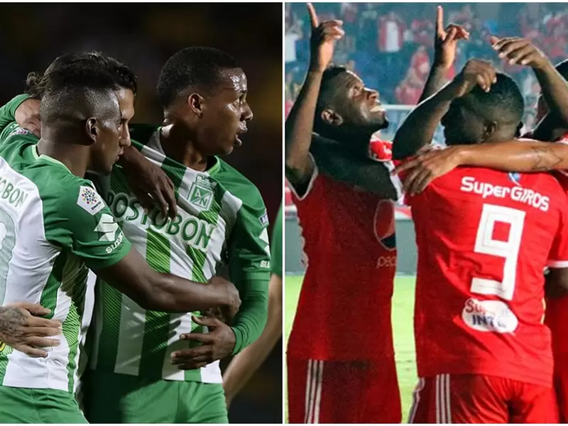 Atlético Nacional y América de Cali