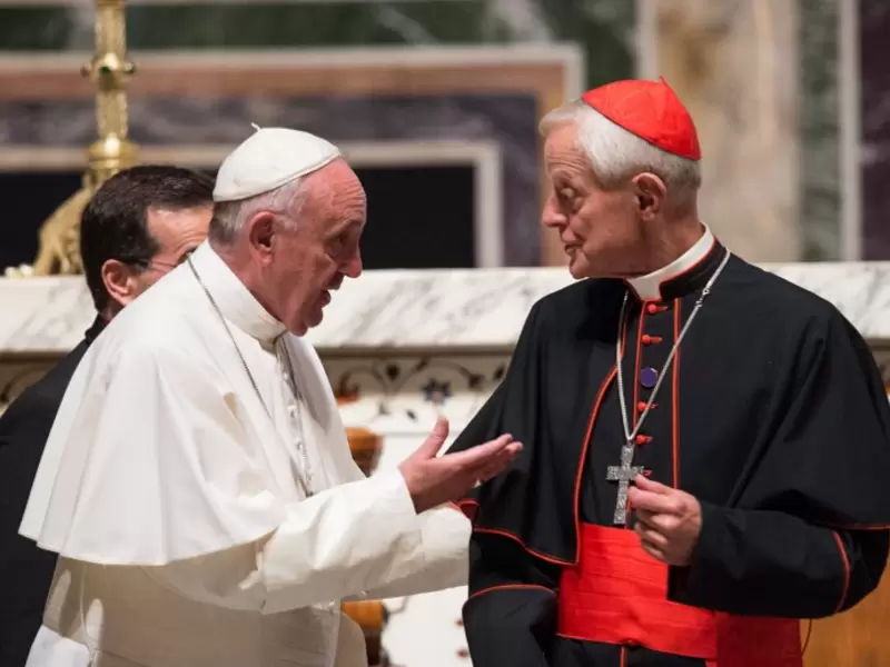 Papa Francisco y cardenal Donald Wuerl