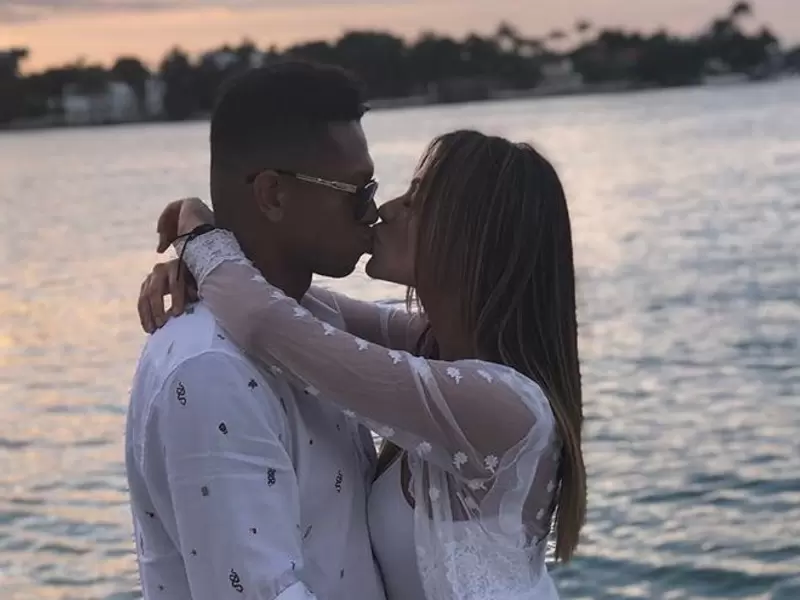 Sara Uribe y Freddy Guarín