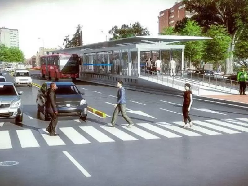 Transmilenio por la carrera Séptima