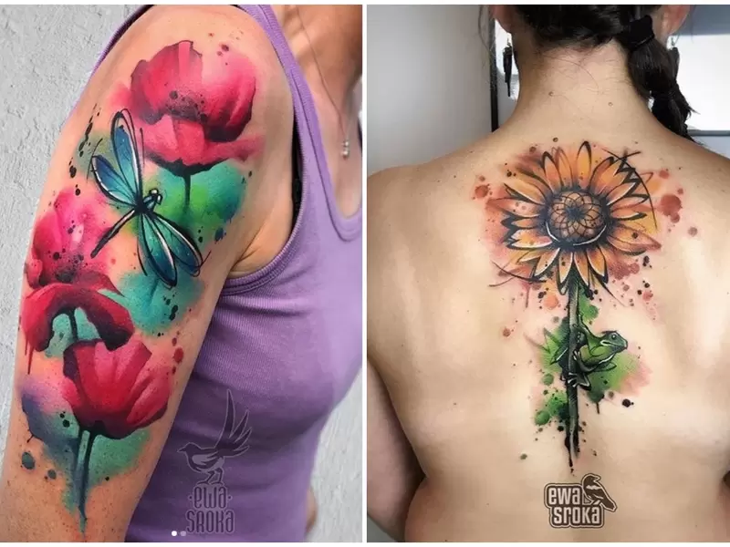 Tatuajes de acuarela