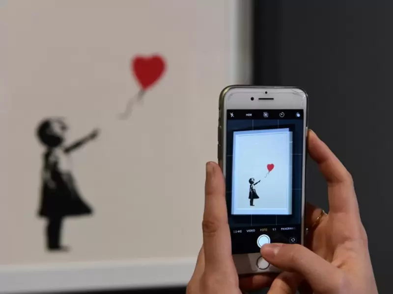 Girl with Red Balloon, obra de Banksy