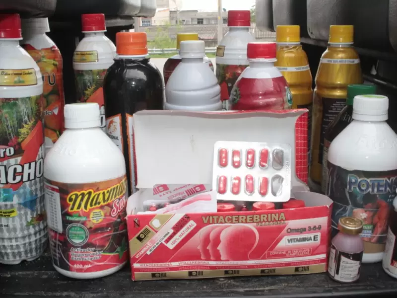 En total fueron 65 unidades de productos afrodisíacos los decomisados, comercializados en zonas cercanas a los moteles de la ciudad.