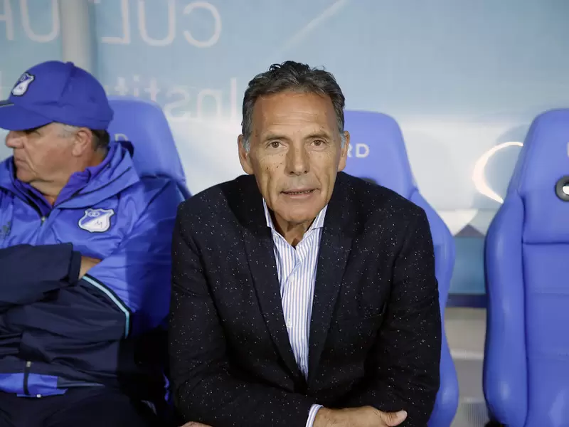Miguel Russo, en el banco de Millonarios