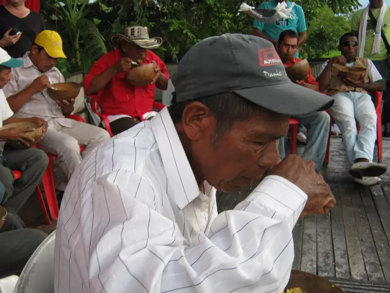 Evangelista Roatán, actual rey del concurso de arroz colorao'. Evangelista Roatán, actual rey del concurso de arroz colorao'.