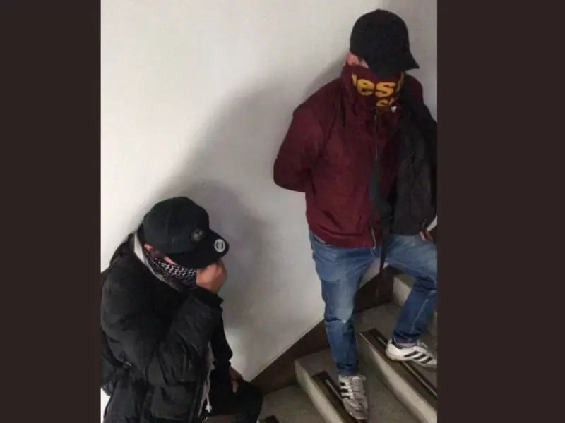 Toma Encapuchados Bogotá