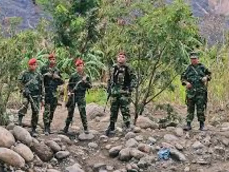 Guardia venezolana en la zona de frontera
