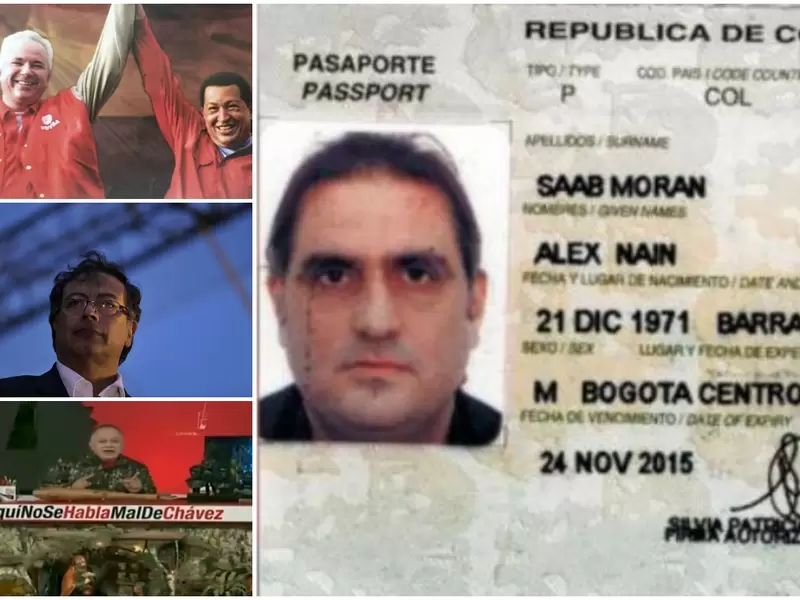 El diputado Rafael Ramírez, el senador Gustavo Petro y el empresario barranquillero Alex Saab