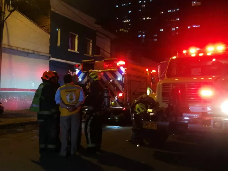Foto referencial incendio en Medellín.