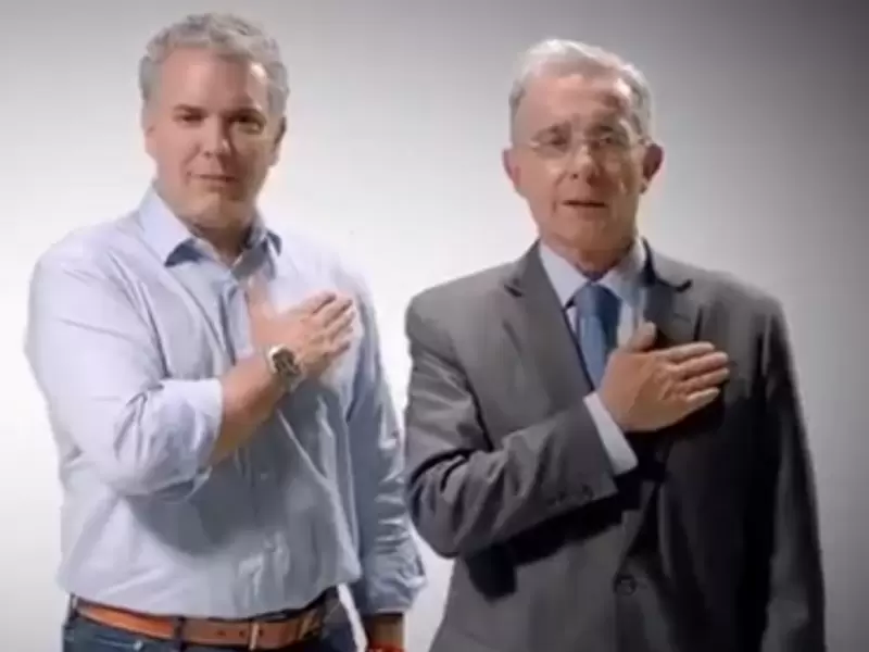 Iván Duque y Álvaro Uribe Vélez