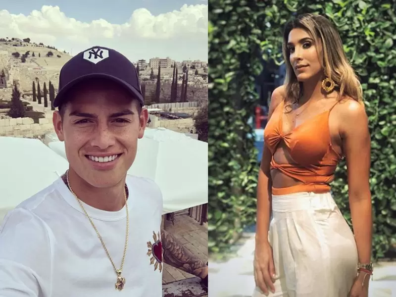 James Rodríguez y Daniela Ospina