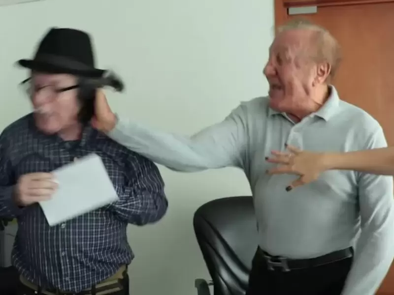 Este es el momento de la agresión ocurrida en noviembre de 2018.
