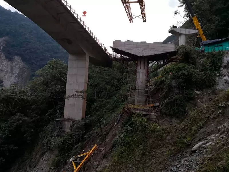 El siniestro en el viaducto La Pala