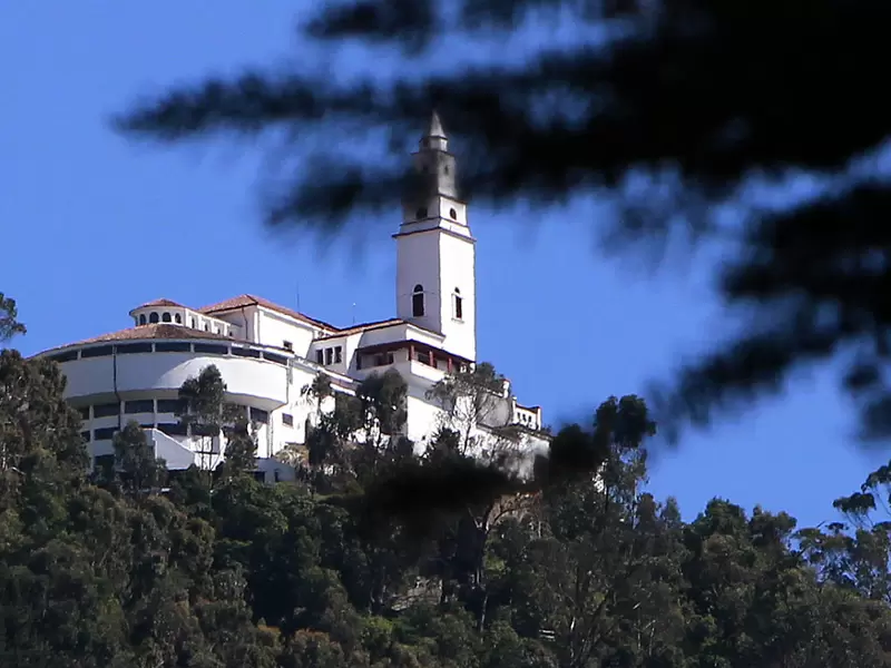 Monserrate, a 3.152 metros a nivel del mar.