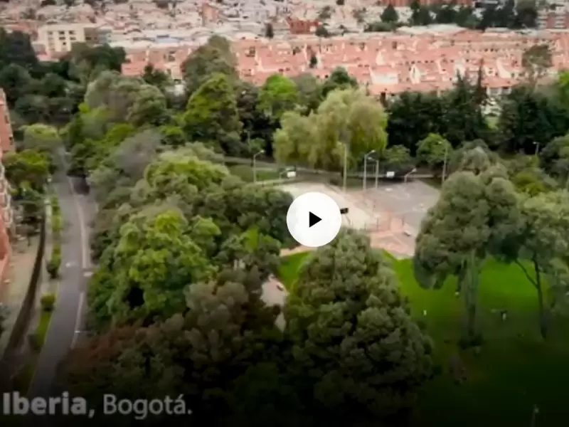 Más de 30 mil metros cuadrados tiene el parque Iberia, ubicado en el noroccidente de Bogotá