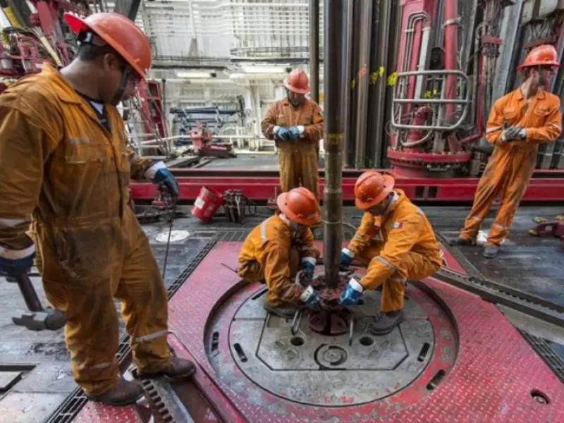 Exploración de petróleo.
