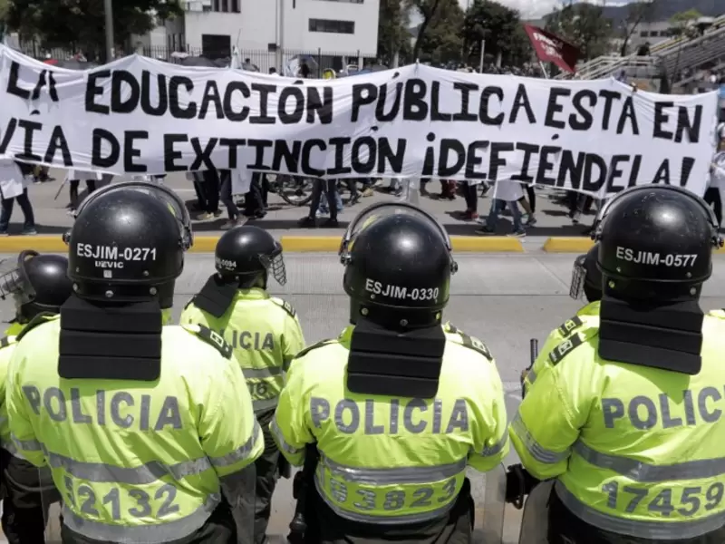 Así han sido las protestas de estudiantes universitarios en Bogotá