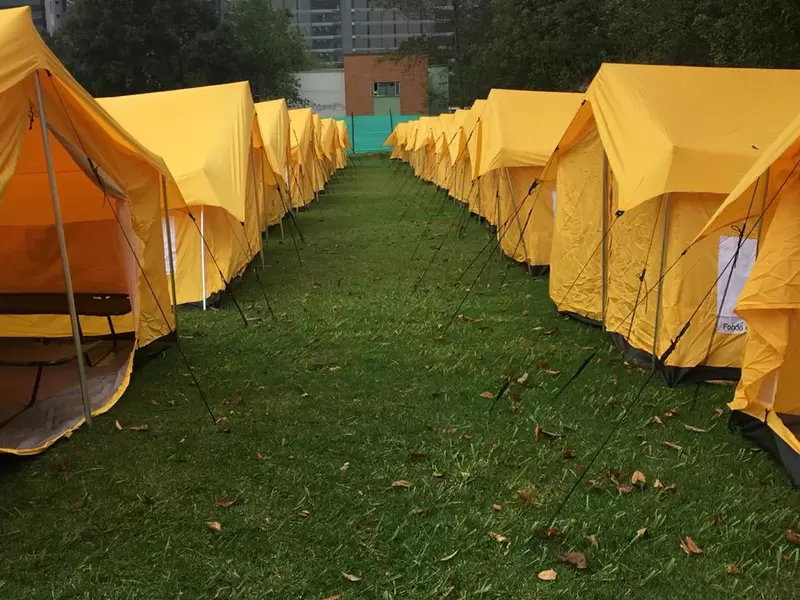 Centro de paso para migrantes venezolanos