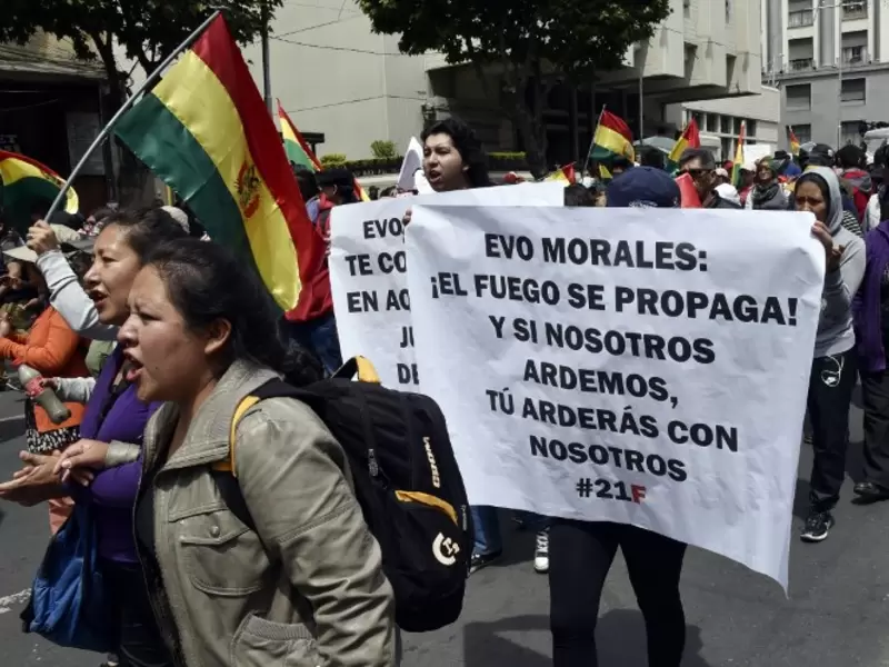 Protestas en Bolivia