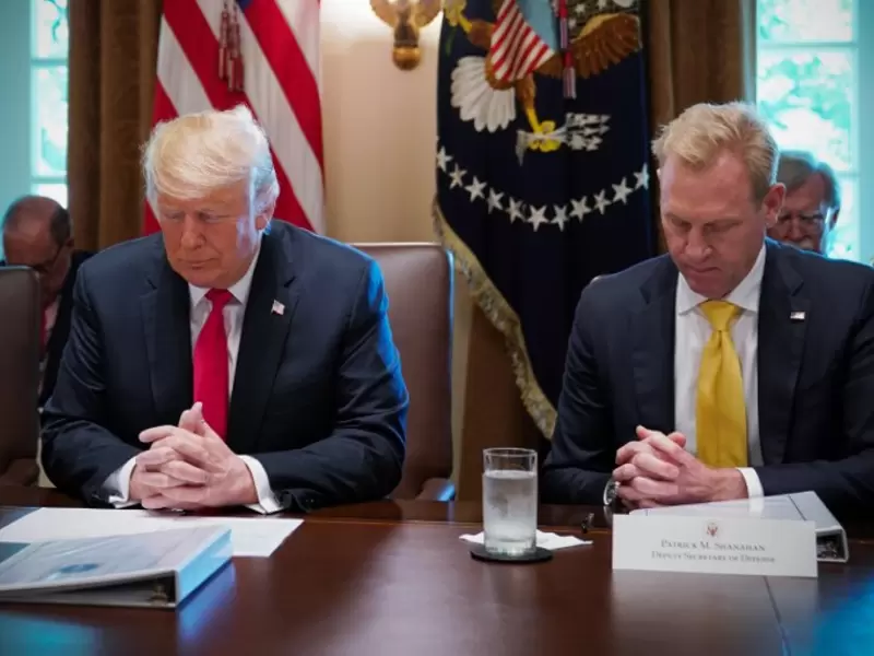 Donald Trump y Patrick Shanahan