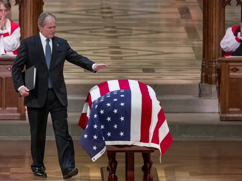 La despedida del padre del exPresidente de los Estados Unidos estuvo acompañada de otros exmandatarios. George Bush sepelio