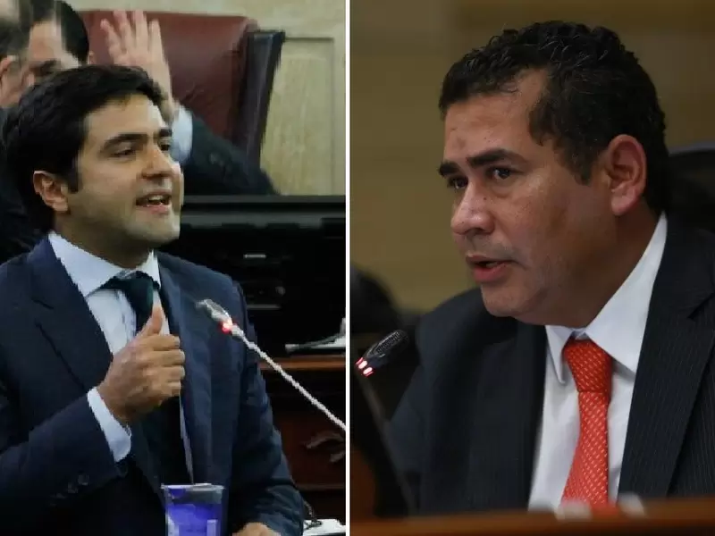 Samuel Hoyos y Carlos Chacón, en la Cámara de Representantes