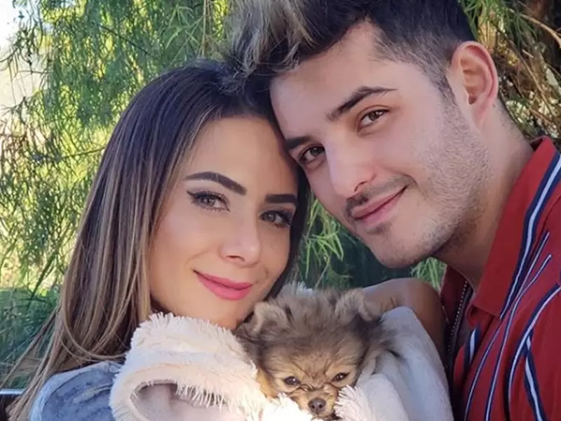 Juanse Quintero, Johanna Fadul y su mascota