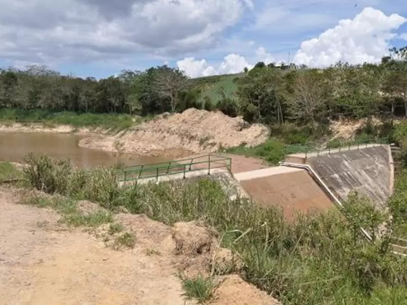 El embalse Piedras Negras Las autoridades y Lebrija están en alerta por la posibilidad de escasez de agua.