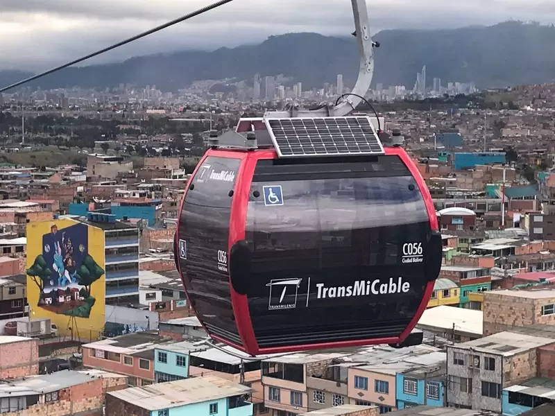 El TransMiCable de la ciudad de Bogotá