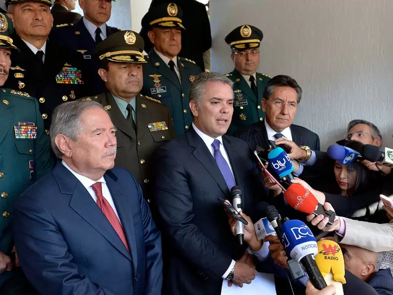 Presidente Duque en ceremonia de ascenso de nueva cúpula militar y de policía