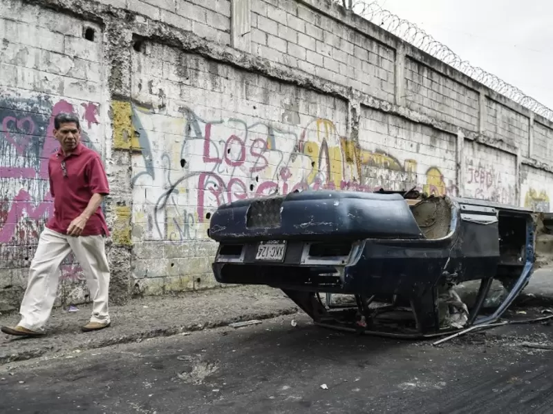 Protestas en Venezuela por la situación política.