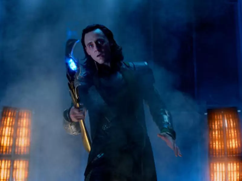 Tom Hiddleston como Loki en 'Avengers'