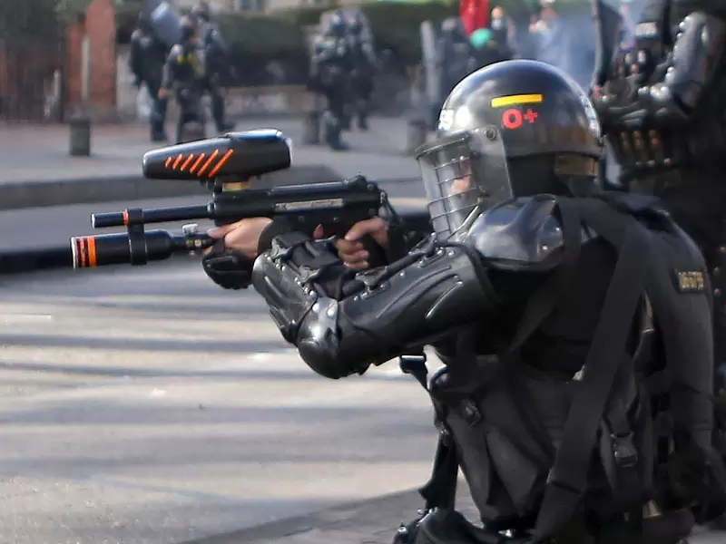 PROTESTAS ESTUDIANTES PARO POLICIA ESMAD