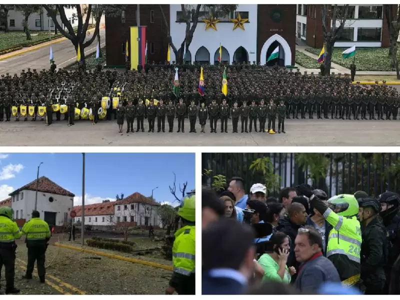 Atentado con carro bomba en Escuela de Cadetes en Bogotá