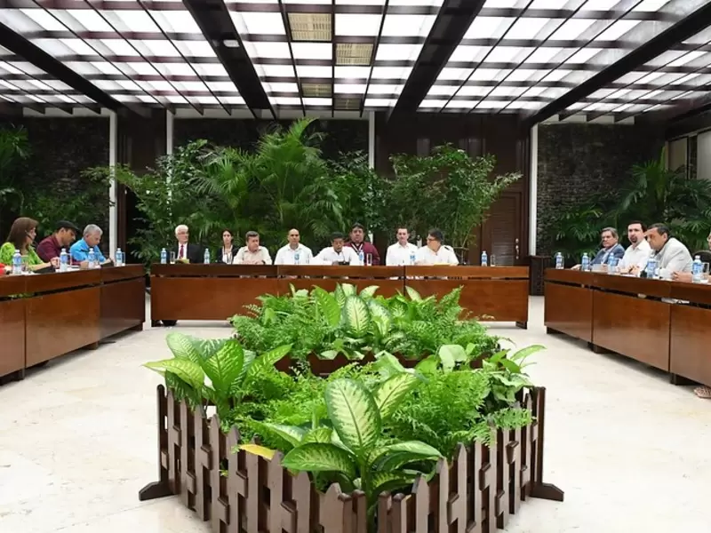 Instalación de la mesa de paz Gobierno-ELN en La Habana (Cuba)