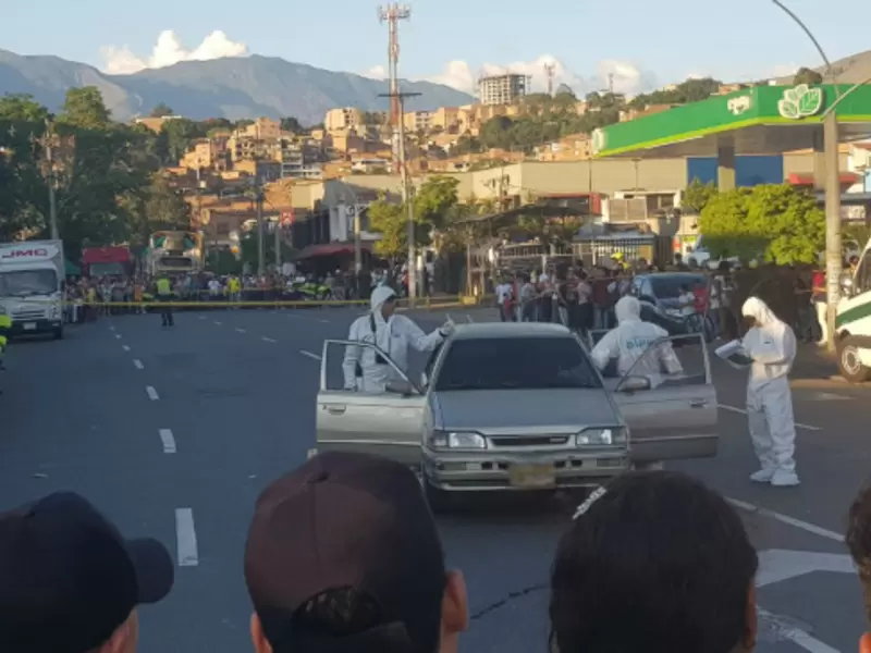 Doble homicidio en Medellín tras discusión en un semáforo