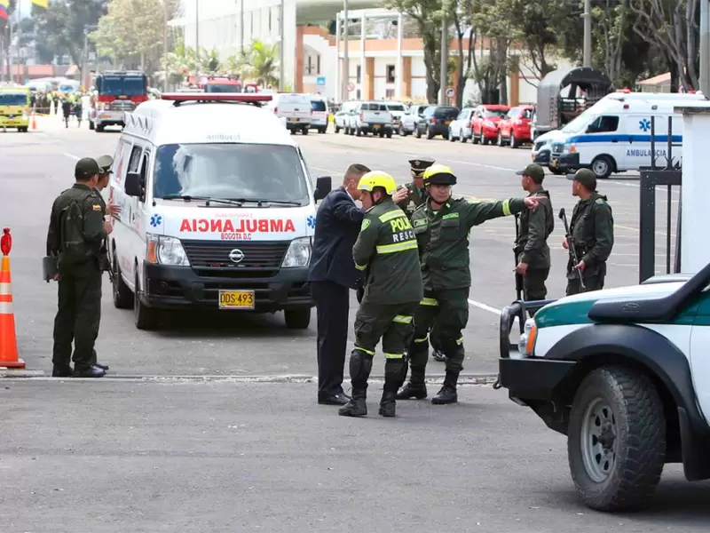 La Escuela General Santander luego del carro bomba