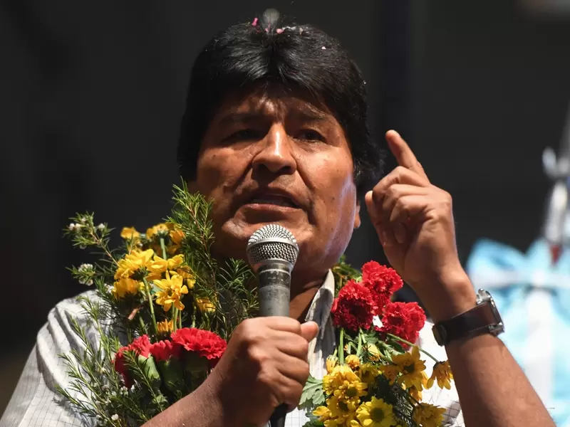 Evo Morales, expresidente de Bolivia