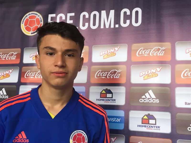 Juan David Fuentes, jugador sub 17 Colombia