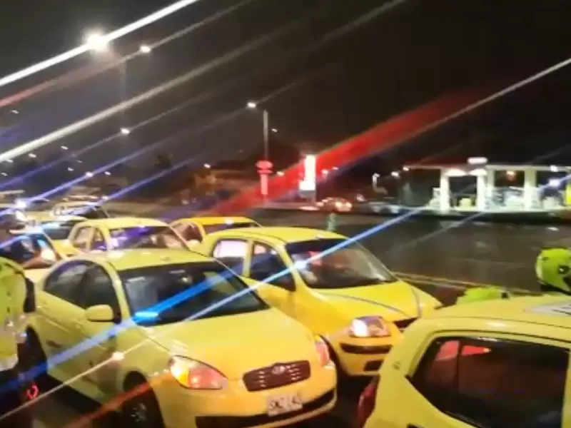 Taxistas en Bogotá
