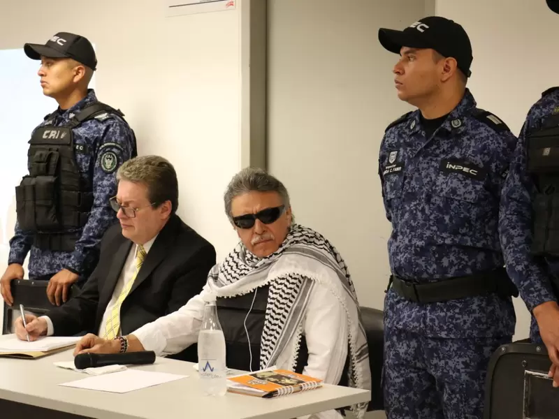 Audiencia de Jesús Santrich en La Picota