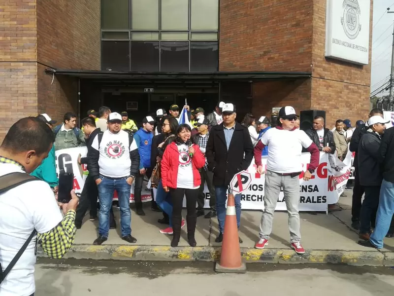 Protestas de escoltas de la UNP