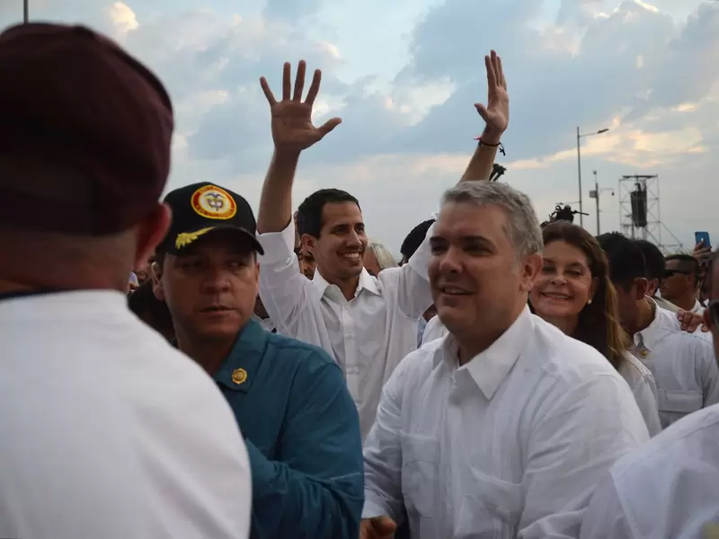 Juan Guaidó e Iván Duque Juan Guaidó e Iván Duque