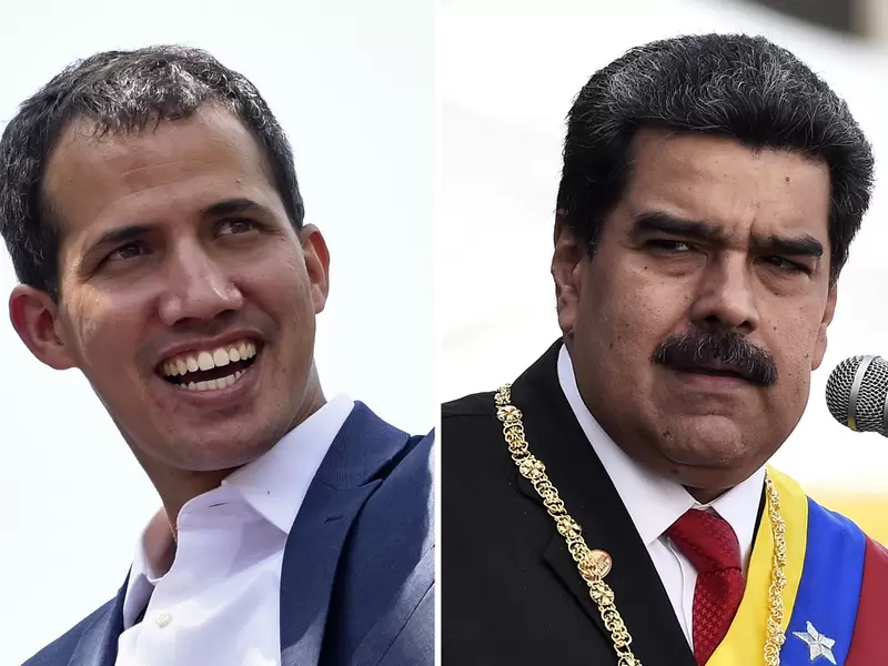 Nicolás Maduro y Juan Guaidó Nicolás Maduro y Juan Guaidó
