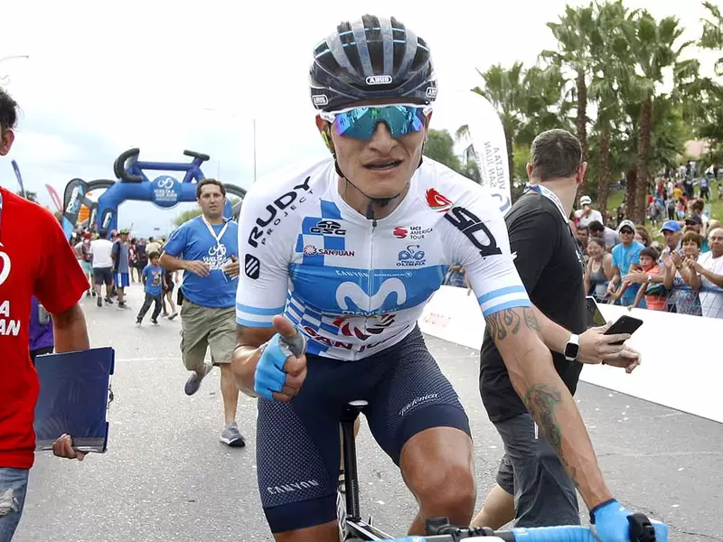 Winner Anacona, ciclista colombiano del Movistar Team