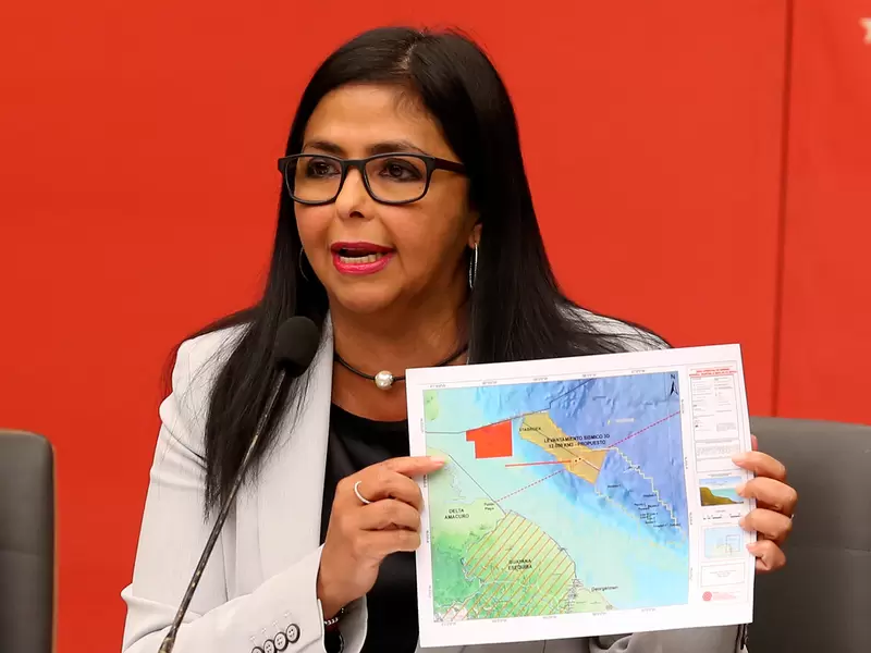 Delcy Rodríguez, vicepresidenta del gobierno de Nicolás Maduro