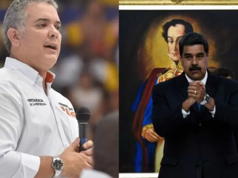 Iván Duque y Nicolás Maduro