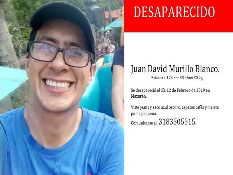 Joven desaparecido en Bogotá