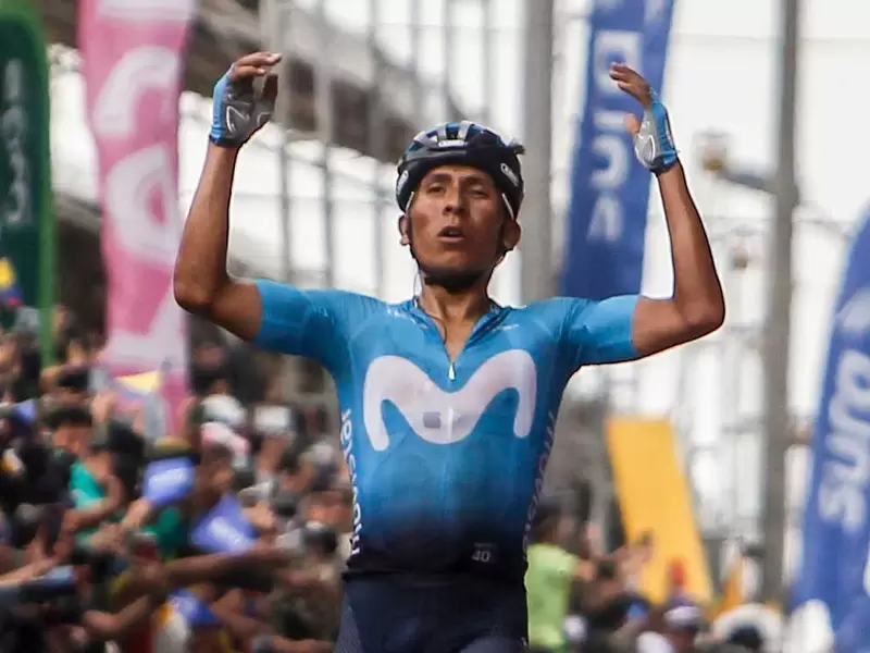 Nairo Quintana, ganador de la última etapa del Tour Colombia.